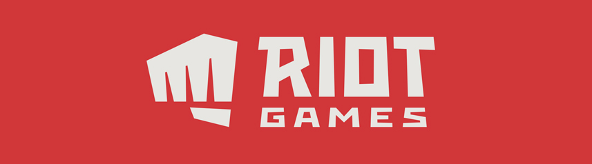 riot games novo logotipo vermelho bg banner