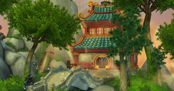 world of warcraft pandaria pagoda banner